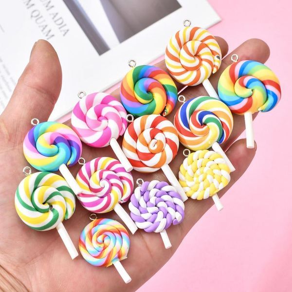 10pcs/lot cute lollipop charms pendants for handmade decoration bracelets necklace earring key chain jewelry making luc qylgpm
10pcs/lot cute lollipop charms pendants for handmade decoration bracelets necklace earring key chain jewelry making luc qylgpm