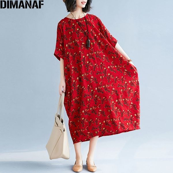 dimanaf women dress summer plus size linen female prairie chic floral vintage lady vestidos loose large cloting long dress y200805, Black;pink
dimanaf women dress summer plus size linen female prairie chic floral vintage lady vestidos loose large cloting long dress y200805, Black;pink