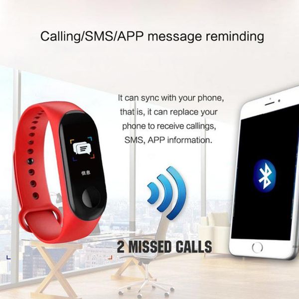 m3 smart watch шагомер часы браслет браслет браслет браслет фитнес-банд группа трекера артериальное давление сердечная скорость для xiaomi 3
m3 smart watch шагомер часы браслет браслет браслет браслет фитнес-банд группа трекера артериальное давление сердечная скорость для xiaomi 3