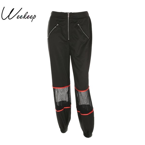 weekeep 2017 black mesh patchwork zipper pencil pants women loose casual high waist trousers fashion femme streetwear pantalon y200114, Black;white
weekeep 2017 black mesh patchwork zipper pencil pants women loose casual high waist trousers fashion femme streetwear pantalon y200114, Black;white