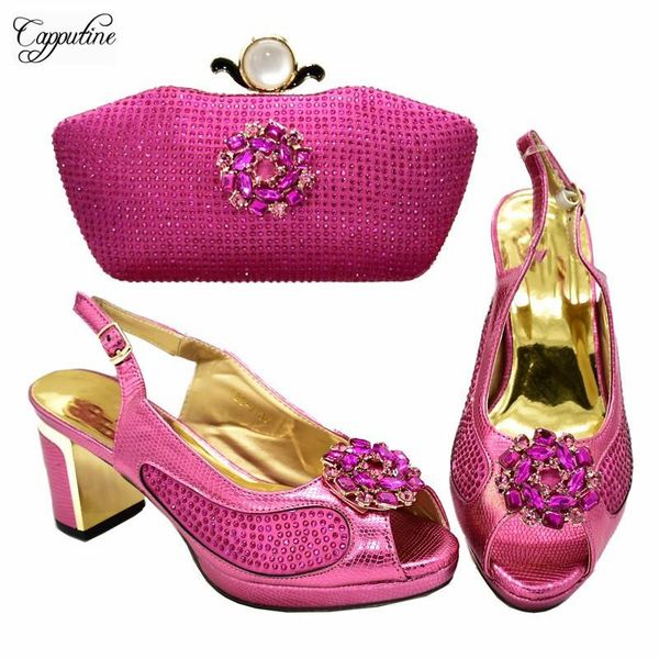 wonderful fuchsia high heel buckle sandal shoes and purse handbag set with rhinestones 688-9 heel height 8cm, Black
wonderful fuchsia high heel buckle sandal shoes and purse handbag set with rhinestones 688-9 heel height 8cm, Black