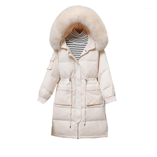korean 2020 winter new down jacket women big fur collar hooded fashion long warm white duck down women parka loose overcoat h5841, Black
korean 2020 winter new down jacket women big fur collar hooded fashion long warm white duck down women parka loose overcoat h5841, Black