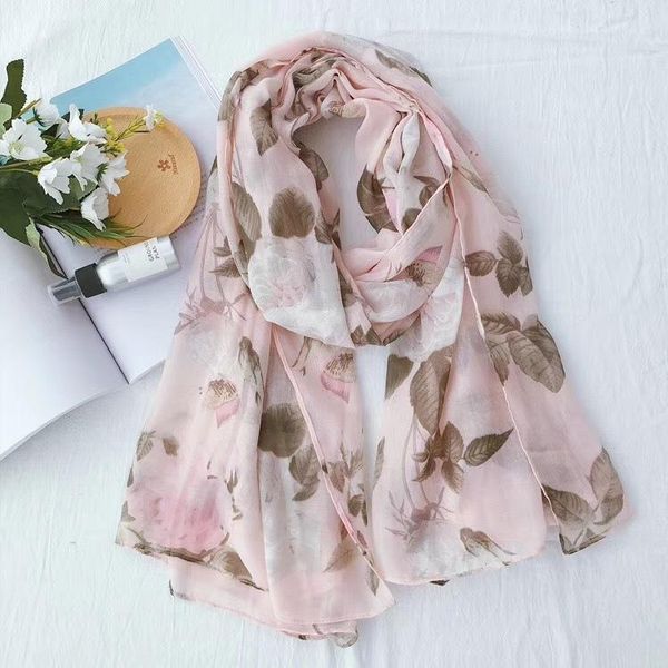 2021 fashion new silk scarf pink grey flower cotton linen long scarf spring summer shawl beach towel luxury women, Blue;gray
2021 fashion new silk scarf pink grey flower cotton linen long scarf spring summer shawl beach towel luxury women, Blue;gray