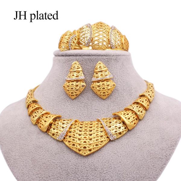 jewelry sets dubai gold color for women african wedding gift party bridal necklace bracelet earrings ring collares jewellery set, Silver
jewelry sets dubai gold color for women african wedding gift party bridal necklace bracelet earrings ring collares jewellery set, Silver