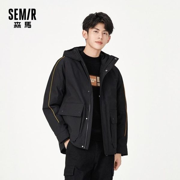 men's down & parkas semir short jacket men 2021 hooded loose thick winter coat trendy clothes tooling style for man, Black
men's down & parkas semir short jacket men 2021 hooded loose thick winter coat trendy clothes tooling style for man, Black