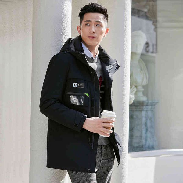 autumn and winter new fashion multi pocket comfortable long casual hooded versatile men's down jacket, Black
autumn and winter new fashion multi pocket comfortable long casual hooded versatile men's down jacket, Black