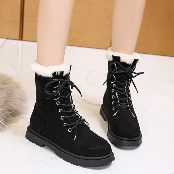 thicken rents 2021 up to snowboots flatfoot women winter shoes woman growing fake height suede ankle femme boots ljai, Black
thicken rents 2021 up to snowboots flatfoot women winter shoes woman growing fake height suede ankle femme boots ljai, Black