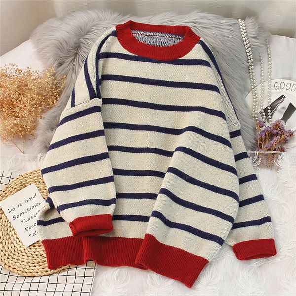 ebaihui striped sweater women casual loose pullover o-ne all-match knitted jumper fall long sleeve chic knit sweaters, Black
ebaihui striped sweater women casual loose pullover o-ne all-match knitted jumper fall long sleeve chic knit sweaters, Black
