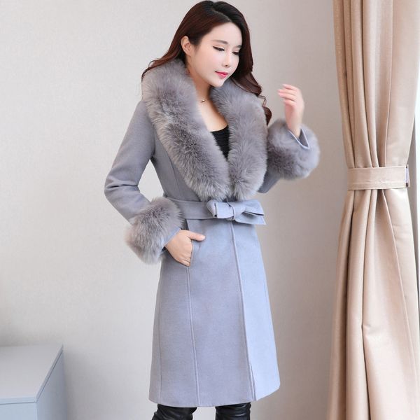 2021 new size plus coat from fake collar fur coats for women winter long yellow wool ladies'jackets kj219 r1v7, Black;brown
2021 new size plus coat from fake collar fur coats for women winter long yellow wool ladies'jackets kj219 r1v7, Black;brown