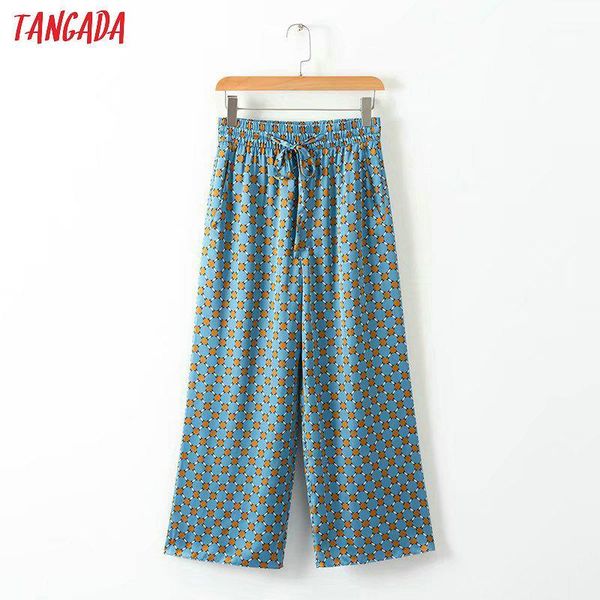 tangada summer woman geometric print blue wide leg pants bow tie pocket retro female streetwear casual trousers mujer xd3131, Black;white
tangada summer woman geometric print blue wide leg pants bow tie pocket retro female streetwear casual trousers mujer xd3131, Black;white