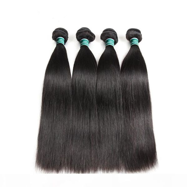 double drawn hair straight human hair bundles deep wave brazilian hair bundles with frontal 14 inch, Black
double drawn hair straight human hair bundles deep wave brazilian hair bundles with frontal 14 inch, Black