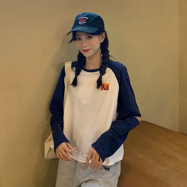 специальная цена пружинные хлопка с длинным рукавом женская и осень рыхлый корейской версии контрастный рукав реглан открытая майка футболка, White
специальная цена пружинные хлопка с длинным рукавом женская и осень рыхлый корейской версии контрастный рукав реглан открытая майка футболка, White