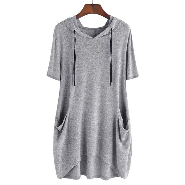 women hoodies blouse solid shirt plus size lady fashion women casual solid cat ear hooded short sleeves pocket shirts tee, White
women hoodies blouse solid shirt plus size lady fashion women casual solid cat ear hooded short sleeves pocket shirts tee, White