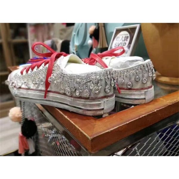 2020 korean diamond low retro old lace white luxury casual-style women shoes tnnk, Black
2020 korean diamond low retro old lace white luxury casual-style women shoes tnnk, Black