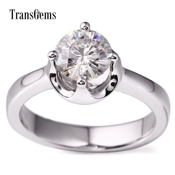 transgems classic solid 14k 585 white gold 1ct 6.5mm f color moissanite solitaire engagement wedding ring for women gift y200620, Slivery;golden
transgems classic solid 14k 585 white gold 1ct 6.5mm f color moissanite solitaire engagement wedding ring for women gift y200620, Slivery;golden