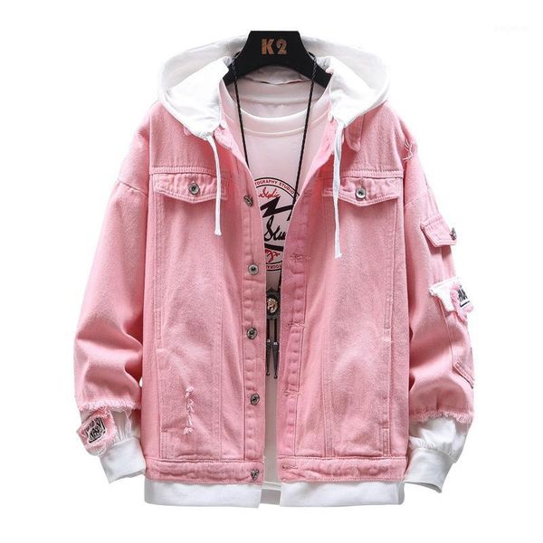 spring fashion hooded denim jacket men streetwear bomber jacket men's hole mens hip hop coats brand clothing male1, Black;brown
spring fashion hooded denim jacket men streetwear bomber jacket men's hole mens hip hop coats brand clothing male1, Black;brown