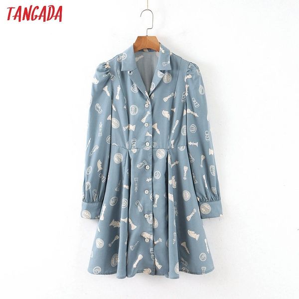 tangada fashion women blue print cotton shirt dress turn down collar long sleeve ladies tunic short dress vestidos qb82 y200805, Black;pink
tangada fashion women blue print cotton shirt dress turn down collar long sleeve ladies tunic short dress vestidos qb82 y200805, Black;pink