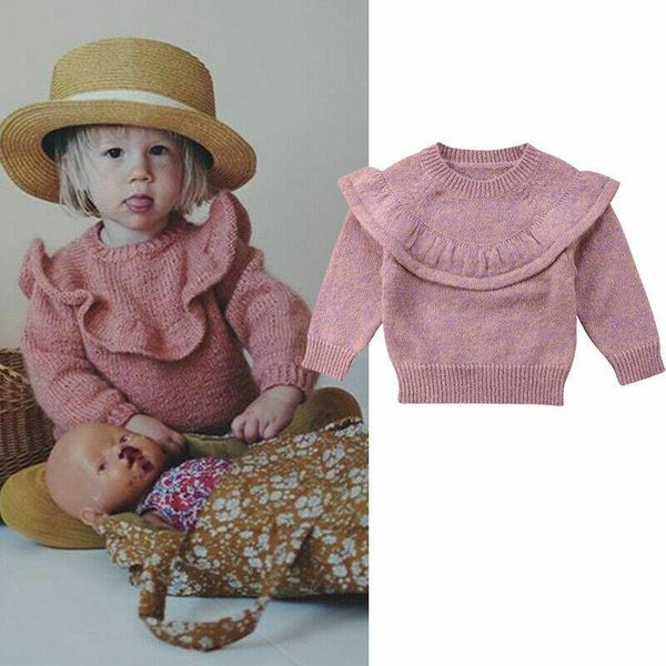 pullover 0-36m born baby girl autumn sweater ruffle knitted warm ruffles coat rufflesouterwear solid pink girls, Blue
pullover 0-36m born baby girl autumn sweater ruffle knitted warm ruffles coat rufflesouterwear solid pink girls, Blue