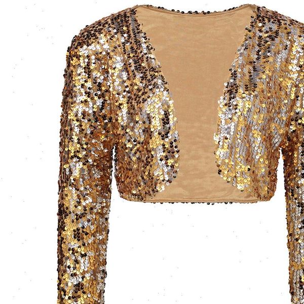 sparkly women sequin cardigan jacket coat long sleeve short cropped bolero shrug clubwear vintage party costumes, Black;brown
sparkly women sequin cardigan jacket coat long sleeve short cropped bolero shrug clubwear vintage party costumes, Black;brown