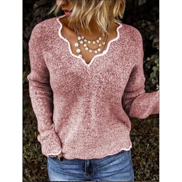 women's sweaters many colors loose sweater fashion v-neck pullover thicken ruffles solid color casual women, White;black
women's sweaters many colors loose sweater fashion v-neck pullover thicken ruffles solid color casual women, White;black