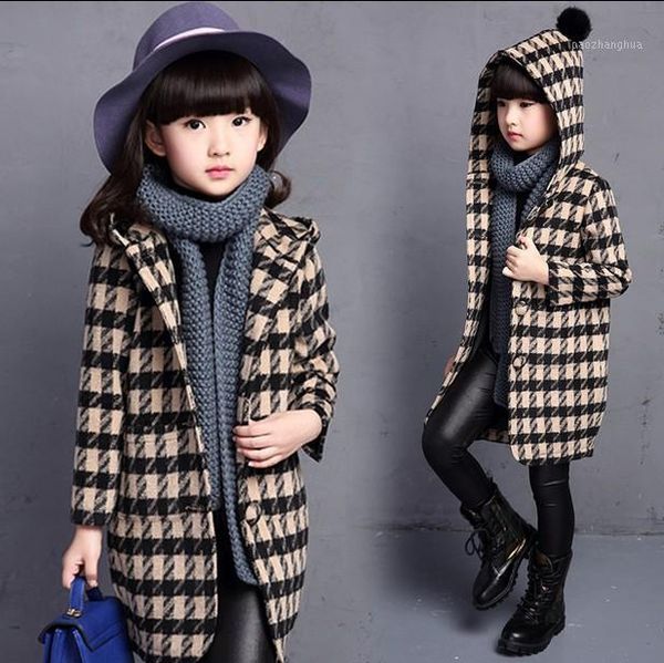 sets 2021 girls winter coat children clothing wool fashion houndstooth high-end woolen blends long kids age 3-15t1, Blue
sets 2021 girls winter coat children clothing wool fashion houndstooth high-end woolen blends long kids age 3-15t1, Blue