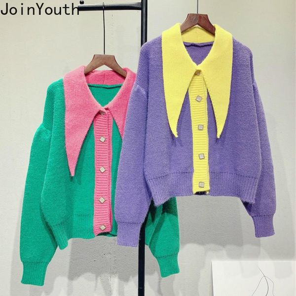 joinyouth sweet chic knitted cardigan 2021 korean kniterar sweater patchwork contrast color weater female roupas coat, White
joinyouth sweet chic knitted cardigan 2021 korean kniterar sweater patchwork contrast color weater female roupas coat, White