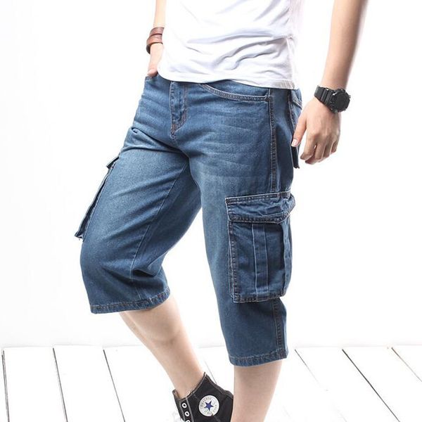 2021 loose male denim short-fashion jeans streetwear hip hop long 3/4 capri cargo shorts plus size 44 4648 6ndf, Blue
2021 loose male denim short-fashion jeans streetwear hip hop long 3/4 capri cargo shorts plus size 44 4648 6ndf, Blue