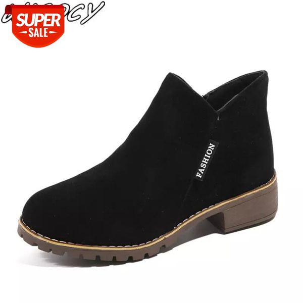 2019 new thick with short tube women's boots british wind shallow pointed zipper women fashion boots quality suede botas mujer #gn7c, Black
2019 new thick with short tube women's boots british wind shallow pointed zipper women fashion boots quality suede botas mujer #gn7c, Black