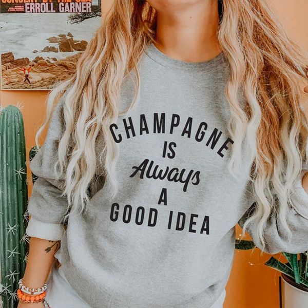 шампанское всегда хорошая идея толстовка смешной unisex курю фуфайки вскользь женщины с длинным рукавом jumper слоган пуловеры, Black
шампанское всегда хорошая идея толстовка смешной unisex курю фуфайки вскользь женщины с длинным рукавом jumper слоган пуловеры, Black