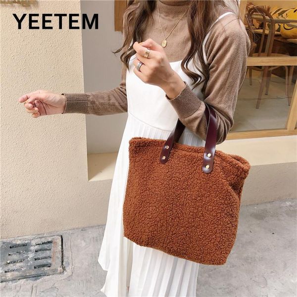 winter retro rive women's bag large capacity simple plush handbag japanese warm shoulder bag pu portable shoulder strap
winter retro rive women's bag large capacity simple plush handbag japanese warm shoulder bag pu portable shoulder strap