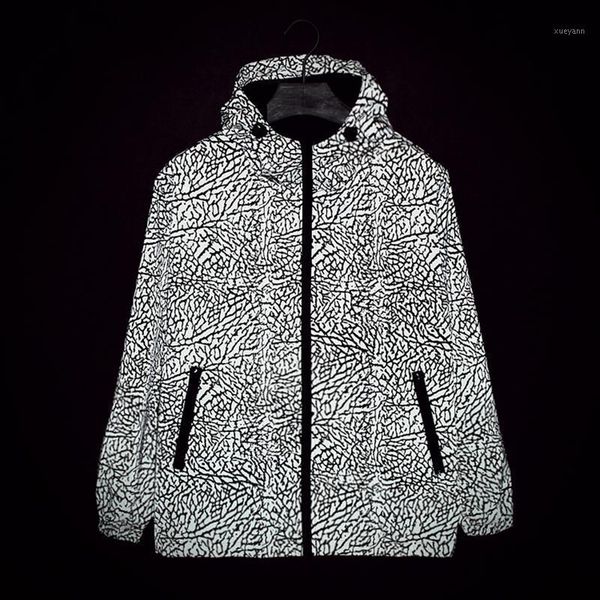full reflective men jacket night shiny harajuku nightclubs hip-hop skateboard streetwear men hooded windbreaker hoodie coat1, Black;brown
full reflective men jacket night shiny harajuku nightclubs hip-hop skateboard streetwear men hooded windbreaker hoodie coat1, Black;brown