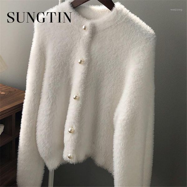 sungtin 5 colours women's winter faux fur jacket cardigan with pearls button chic fashion sheepkin coats and jacket hiver 20201, Black
sungtin 5 colours women's winter faux fur jacket cardigan with pearls button chic fashion sheepkin coats and jacket hiver 20201, Black