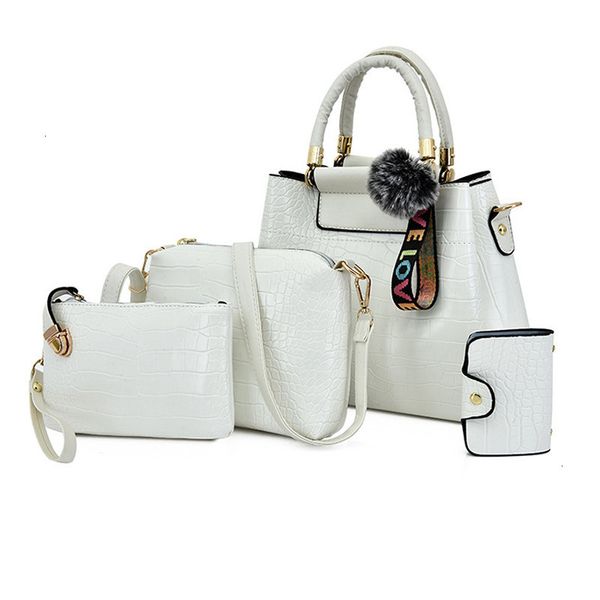 4pcs/set composite bags for women crocodile leather handbags crossbody bags ladies casual tote female business travel shoulder bag handbag
4pcs/set composite bags for women crocodile leather handbags crossbody bags ladies casual tote female business travel shoulder bag handbag