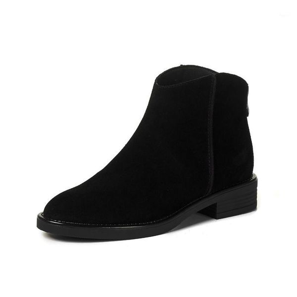 boots sklfgxzy style genuine leather ankle female women's black cowhide shoes1
boots sklfgxzy style genuine leather ankle female women's black cowhide shoes1