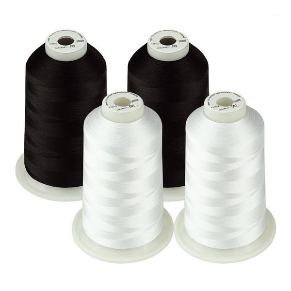 simthread embroidery machine thread 100% polyester huge spool 5000 meters 4 colors pack1, Black;white
simthread embroidery machine thread 100% polyester huge spool 5000 meters 4 colors pack1, Black;white