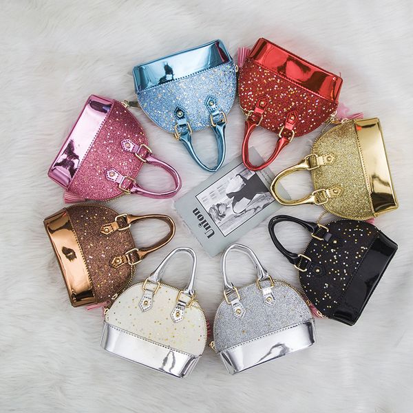 original design children's mini bag girls new chain shell bag sequins female bag shoulder messenger ing, Black
original design children's mini bag girls new chain shell bag sequins female bag shoulder messenger ing, Black