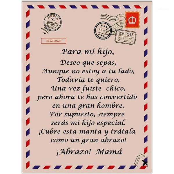 personalized flannel blanket to daughter son spanish letter printed quilts gift x4ye1
personalized flannel blanket to daughter son spanish letter printed quilts gift x4ye1