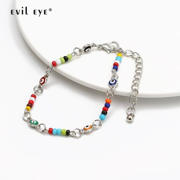 EVIL EYE Blue Turkish Evil Eye Charm Bracelet Alloy Adjustable Multi Color Beads Bracelet Fashion Jewelry for Women Girls EY4918, Golden;silver
EVIL EYE Blue Turkish Evil Eye Charm Bracelet Alloy Adjustable Multi Color Beads Bracelet Fashion Jewelry for Women Girls EY4918, Golden;silver