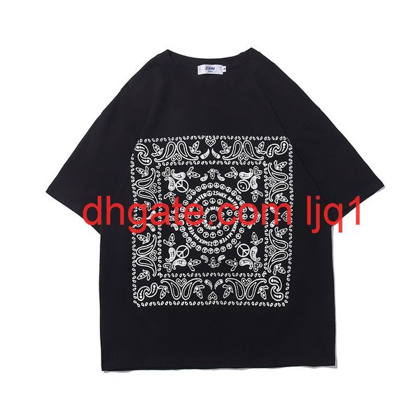 cashew flower printed short sleeve t-shirt men's fashion brand round neck 5-sleeve street trend loose half sleeve t-shirt, White;black
cashew flower printed short sleeve t-shirt men's fashion brand round neck 5-sleeve street trend loose half sleeve t-shirt, White;black