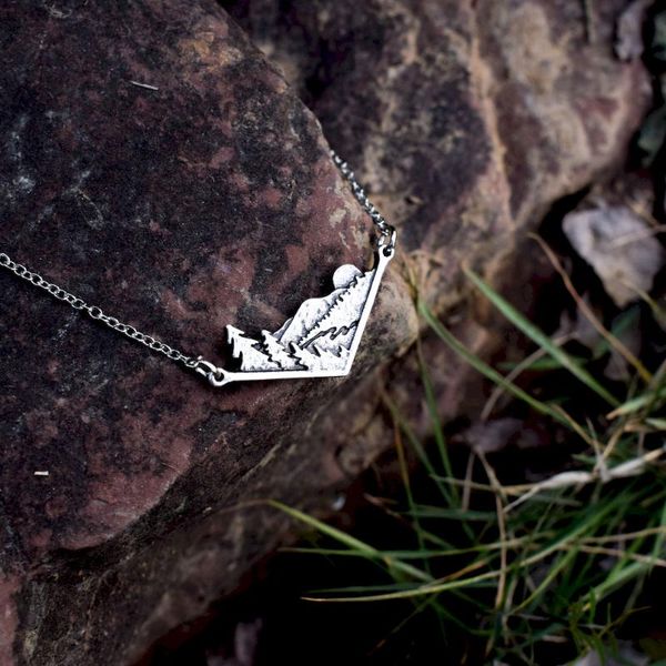 10pcs adventure awaits mountain landscape necklace pine tree wanderlust jewelry, Silver
10pcs adventure awaits mountain landscape necklace pine tree wanderlust jewelry, Silver