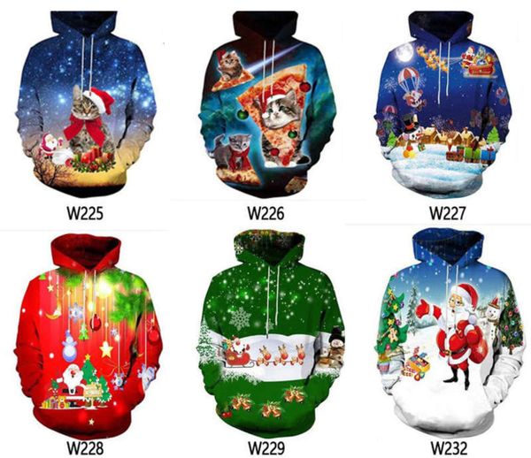 3d winter christmas digital printing autumn men's casual hooded pullover sweater baseball jacket, Gray 
3d winter christmas digital printing autumn men's casual hooded pullover sweater baseball jacket, Gray