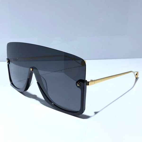 new fashion designer sunglasses 0540 connected lens big size half frame with small star avant-garde popular goggle 0540s, White;black
new fashion designer sunglasses 0540 connected lens big size half frame with small star avant-garde popular goggle 0540s, White;black