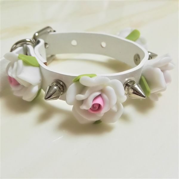 fashion lolita fashion harajuku handmade leather rock punk rivets spikes flower bracelet bangle wrist belt ing, Black 
fashion lolita fashion harajuku handmade leather rock punk rivets spikes flower bracelet bangle wrist belt ing, Black