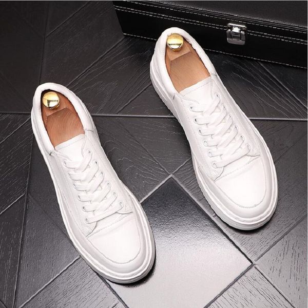 luxury new men's platform shoes sneakers casual flats lace-up loafers male prom shoes zapatos hombre da05, Black
luxury new men's platform shoes sneakers casual flats lace-up loafers male prom shoes zapatos hombre da05, Black