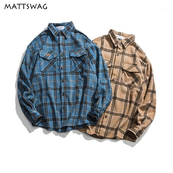 mattswag big plaid men shirt autumn vintage shirt men dress 2020 casual button shirts for men/women long sleeve streetwear1, White;black
mattswag big plaid men shirt autumn vintage shirt men dress 2020 casual button shirts for men/women long sleeve streetwear1, White;black