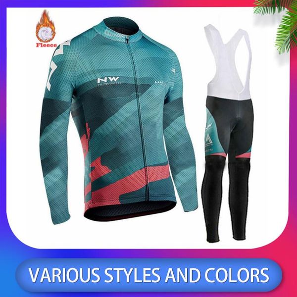 2020new men winter thermal fleece cycling jersey setsnorthwave nw breathable ropa ciclismo mtb bike clothes outdoor sports shirt, Black;blue
2020new men winter thermal fleece cycling jersey setsnorthwave nw breathable ropa ciclismo mtb bike clothes outdoor sports shirt, Black;blue