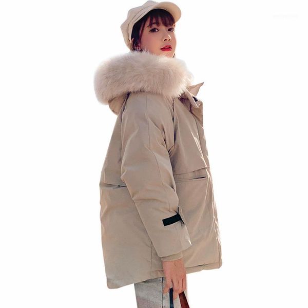 coat hooded winter jacket women parkas 2019 new women's jacket fur collar outerwear female coats1, Tan;black
coat hooded winter jacket women parkas 2019 new women's jacket fur collar outerwear female coats1, Tan;black