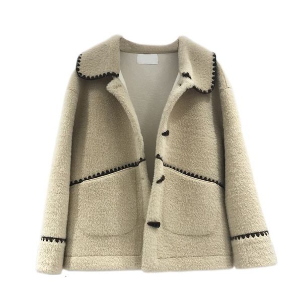 new doll 2021 necklace buckle horn embroidered imitation velvet mink coat short female garment man f03s, Black;brown
new doll 2021 necklace buckle horn embroidered imitation velvet mink coat short female garment man f03s, Black;brown