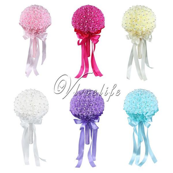 21cm x 33cm wedding bridal bouquet artificial rose flower rhinestone bridal foam flower wedding party decorations
21cm x 33cm wedding bridal bouquet artificial rose flower rhinestone bridal foam flower wedding party decorations