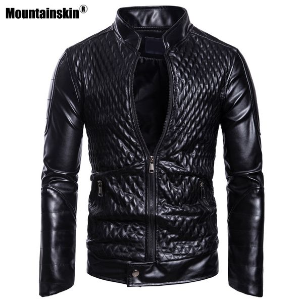 mountainskin new men's plaid casual male stand collar leather fashion zipper pu jacket eu size sa982
mountainskin new men's plaid casual male stand collar leather fashion zipper pu jacket eu size sa982